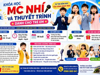 Khóa Học MC Nhí Và Thuyết Trình Dành Cho Trẻ Em