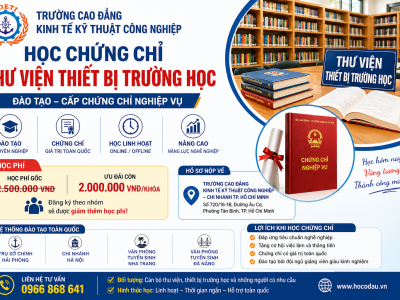 Học chứng chỉ Thư viện thiết bị trường học ở đâu?