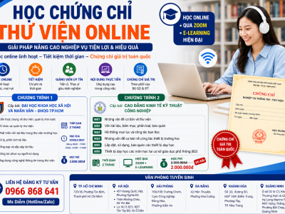 Học chứng chỉ thư viện online