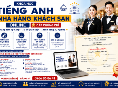  Khóa Học Tiếng Anh Nhà Hàng Khách Sạn Online Cấp Chứng Chỉ