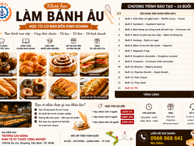 Khoá học làm bánh âu