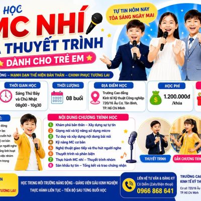 Khóa Học MC Nhí Và Thuyết Trình Dành Cho Trẻ Em