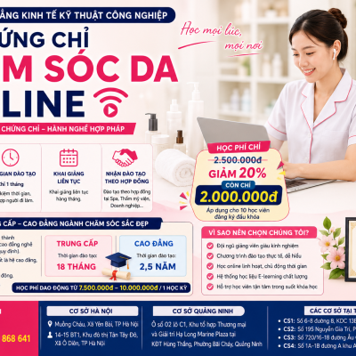 Khóa học chứng chỉ chăm sóc da online