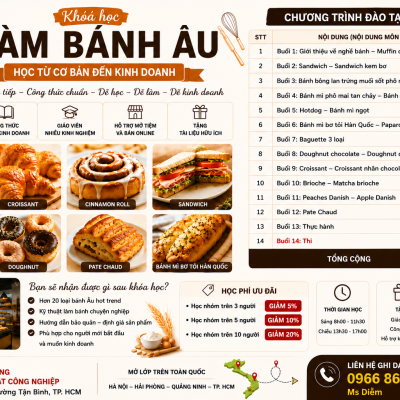 Khoá học làm bánh âu