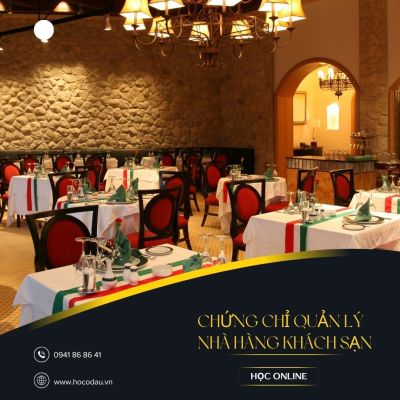 Chứng chỉ quản lý nhà hàng khách sạn